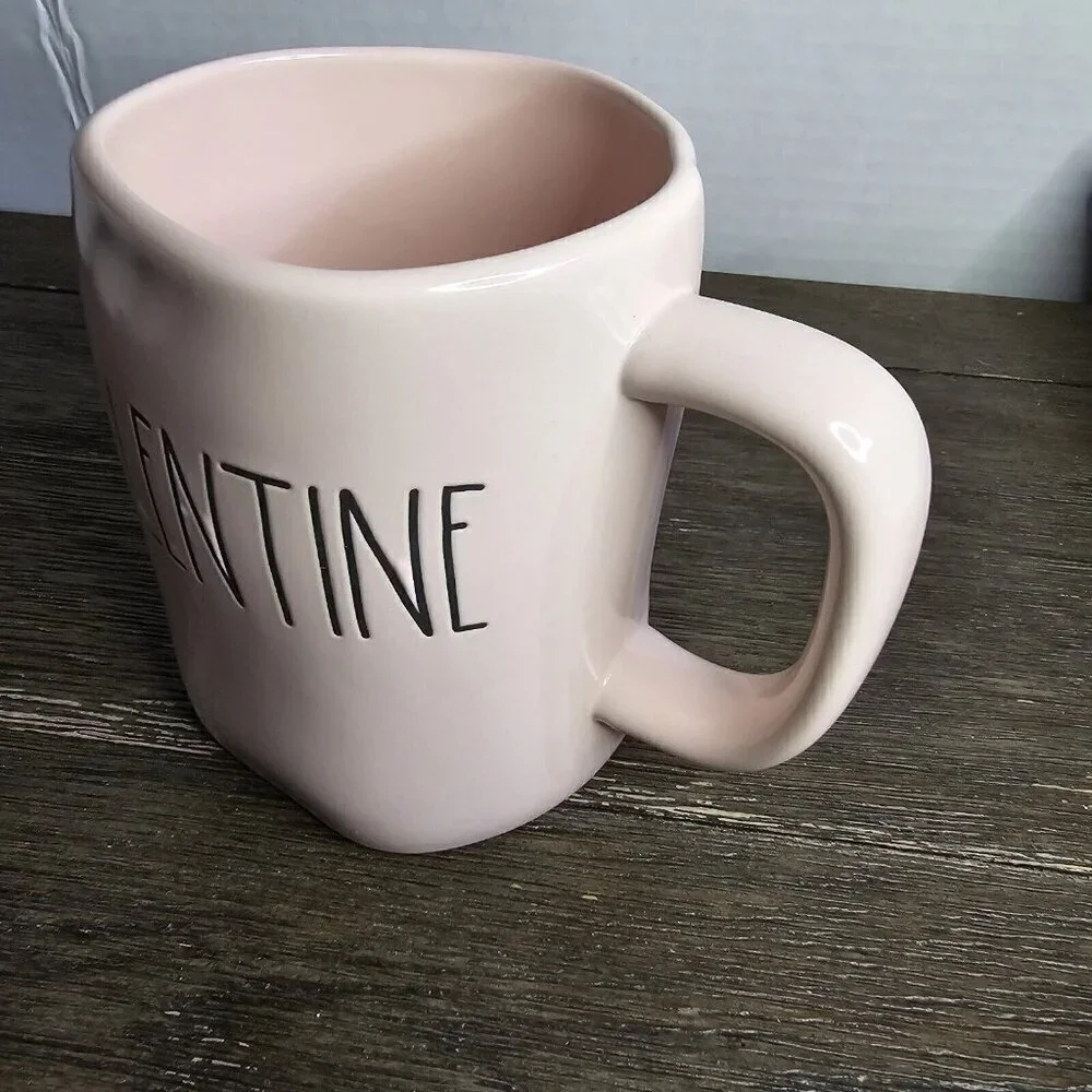 NWT Rae Dunn Artisan Galentine Pastel Pink Valentine's Day Mug 2021 Farmhouse